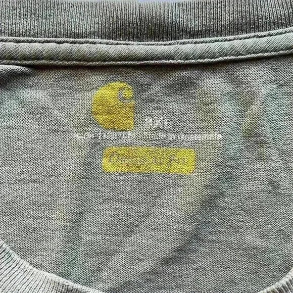 Carhartt (Lot/Bundle 2 items!) T-Shirt Long Sleeve & Short Sleeve Shirt Mens - Picture 4 of 15